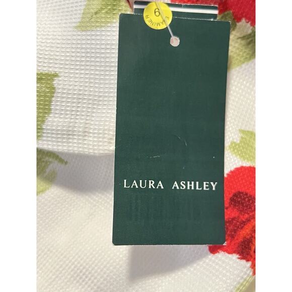 VINTAGE Laura Ashley NWT Poppy Alba Rose Waffle Sleeveless Dress Sundress 10 - Picture 9 of 10